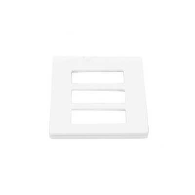 Lutron Claro CW3WH | Placa de pared 3 espacios | Blanco brillante