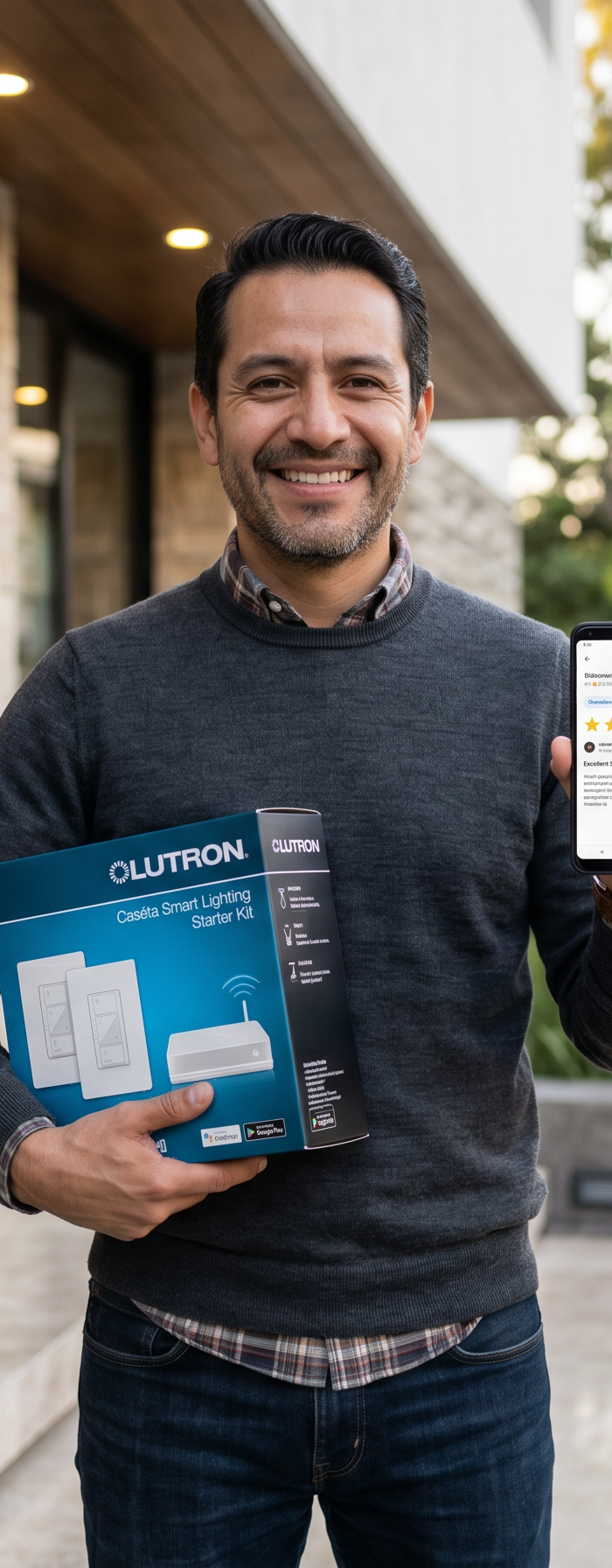 <h2>‘‘Compré un kit de Caseta Lutron. Me asesoraron en todo momento. La atención muy buena"</h2><h4>⭐⭐⭐⭐⭐<br/></h4><h5>Javier Aguilar Moreno</h5><p>Abril 21, 2026<br/></p>