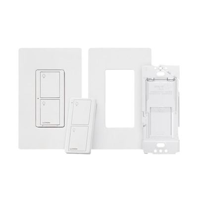 Lutron Caséta PPKG1WSWH | Kit Switch + Pico + Placa
