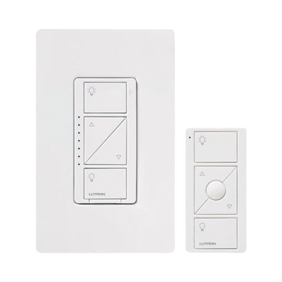 Lutron Caséta PPKG1WWH | Kit Dimmer + Pico + Placa