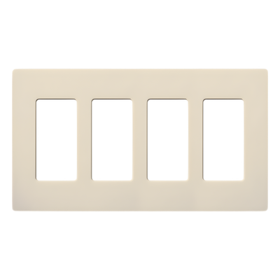 Lutron Claro CW4LA | Placa de pared Claro 4 espacios