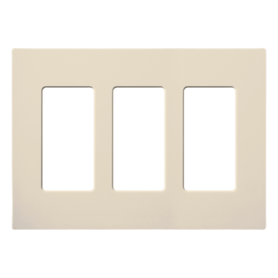 Lutron Claro CW3LA | Placa de pared Claro 3 espacios