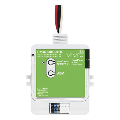 Lutron Vive RMJS20RDVB | Módulo de relevador para contactos 20 A
