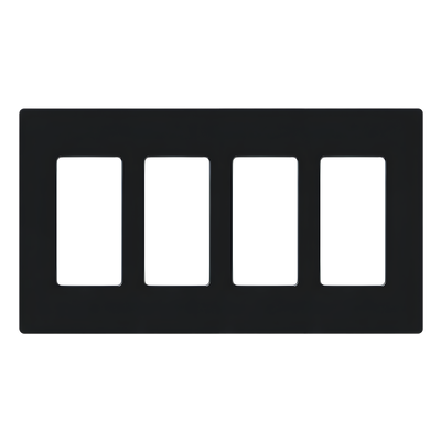 Lutron Maestro CW4-BL | Placa de pared Claro 4 espacios (4-gang)