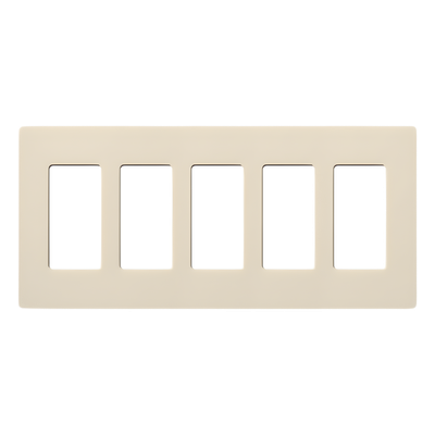 Lutron Claro CW5LA | Placa de pared 5 espacios