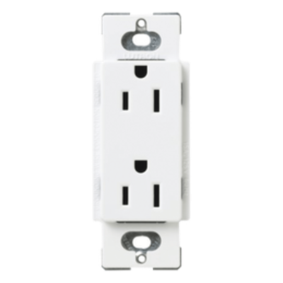 Lutron Claro SCR15SWL | Tomacorriente Dúplex 15 A