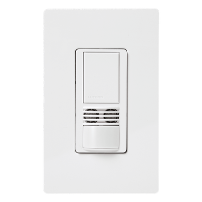Lutron Maestro MS-A102-WH | Apagador con sensor de ocupación doble tecnología PIR + ultrasónica