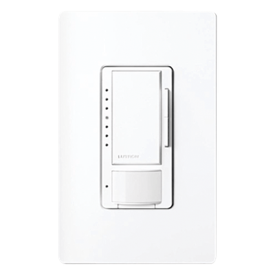 Lutron Maestro MSCL-OP153M-SW | Atenuador con sensor de ocupación Maestro C.L 600 W inc-hal