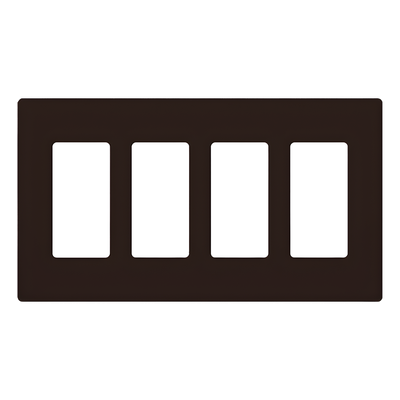 Lutron Caséta CW4-BR | Placa de pared Claro 4 espacios