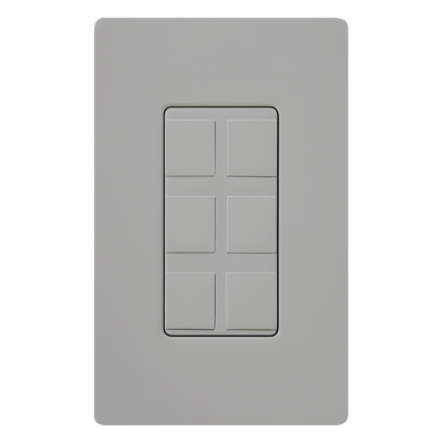 Lutron Claro CA6PFGR | Marco de 6 puertos Conectores snap-in