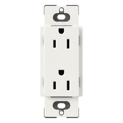 Lutron Claro SCR15RW | Receptáculo dúplex Claro 15 A