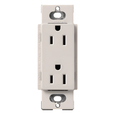 Lutron Claro SCR15BI | Contacto Dúplex Decorativo 15 A
