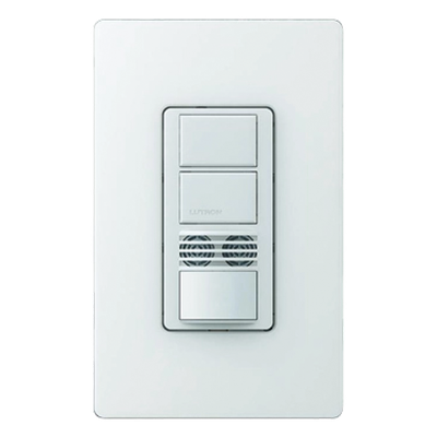 Lutron Maestro MSB202SW | Interruptor de Pared con Sensor de Ocupación Doble Tecnología PIR y Ultrasónico