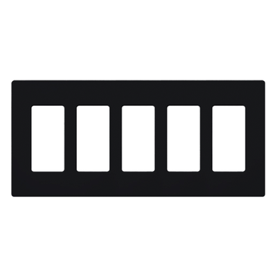 Lutron Claro CW5BL | Placa de pared Claro 5 gangs