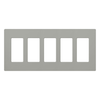 Lutron Caséta CW5-GR | Placa de pared Claro 5 espacios