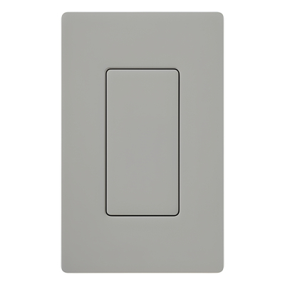 Lutron DV-BI-GR | Inserto Ciego para Placa Decorador Acabado Brillante Gris