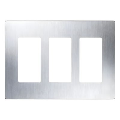 Lutron Maestro CW3SS | Placa de Pared Decorativa 3 Espacios