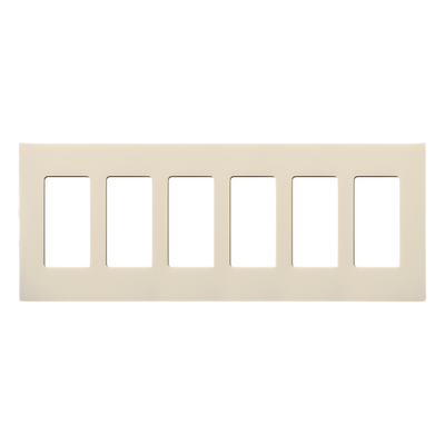 Lutron Claro CW6LA | Placa de pared Claro 6 espacios