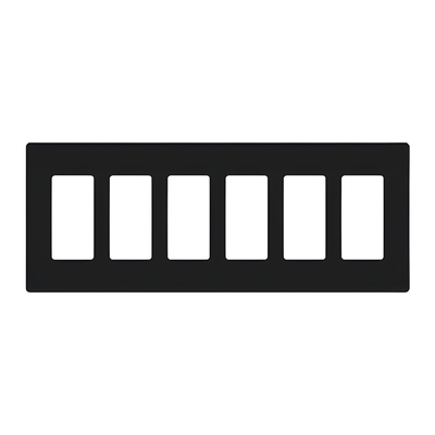 Lutron Claro SC6MN | Placa de pared 6 espacios