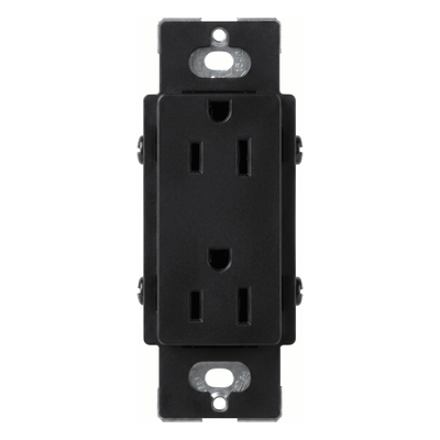 Lutron SCR15MNL | Tomacorriente dúplex 15 A 125 V | Satin Colors Midnight