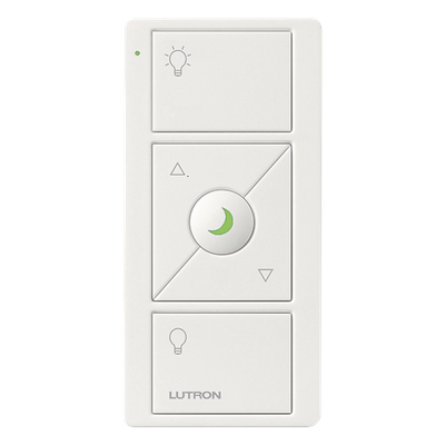 Lutron Caséta PJN3BRLGWHL01 | Control remoto inalámbrico 3 botones + subir-bajar