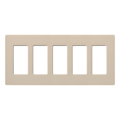 Lutron Claro SC5TP | Placa de Pared 5 Espacios