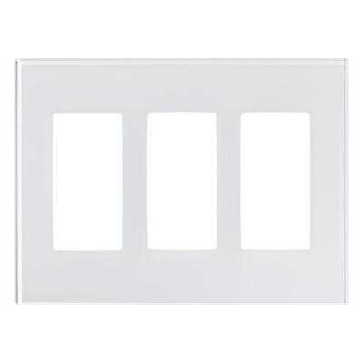 Lutron RadioRA 3 LFGR-3-CWH | Placa de cristal 3 espacios