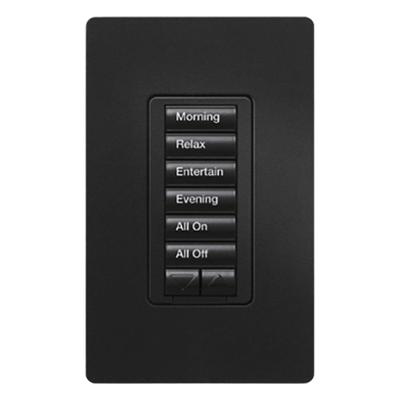 Lutron RadioRA 2 RRDH6BRLBL | Teclado híbrido RadioRA 2 6 botones + subir-bajar