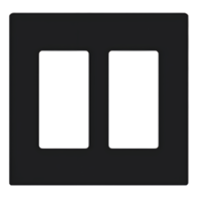 Lutron Claro CW2BL | Placa de Pared 2 Espacios
