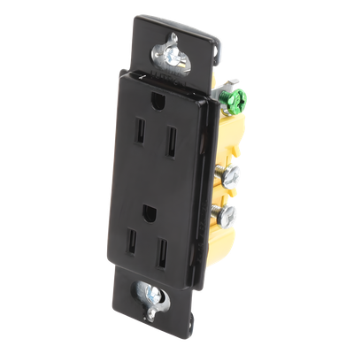 Lutron SCR15MNL | Tomacorriente dúplex 15 A 125 V | Satin Colors Midnight