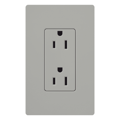 Lutron Claro CAR15GRS | Contacto Dúplex de Pared 15 A