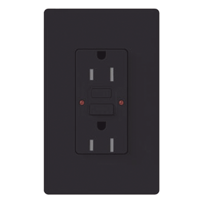 Lutron CAR-15-GFST-BL-S | Tomacorriente GFCI 15 A